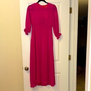 Vilagallo Pink Midi Dress Size 36, US Size 4 - NWT